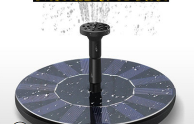 Solar Fountain Water Outdoor Garden Circular Floating Water Landscape
