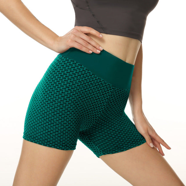 Honeycomb Hip-lifting Fitness Sports Shorts