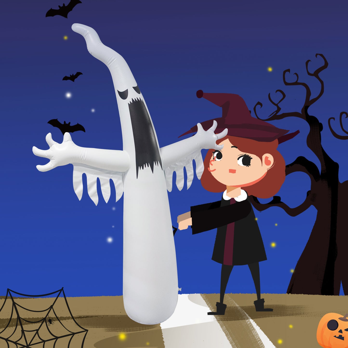 LED Halloween Inflatable Ghost