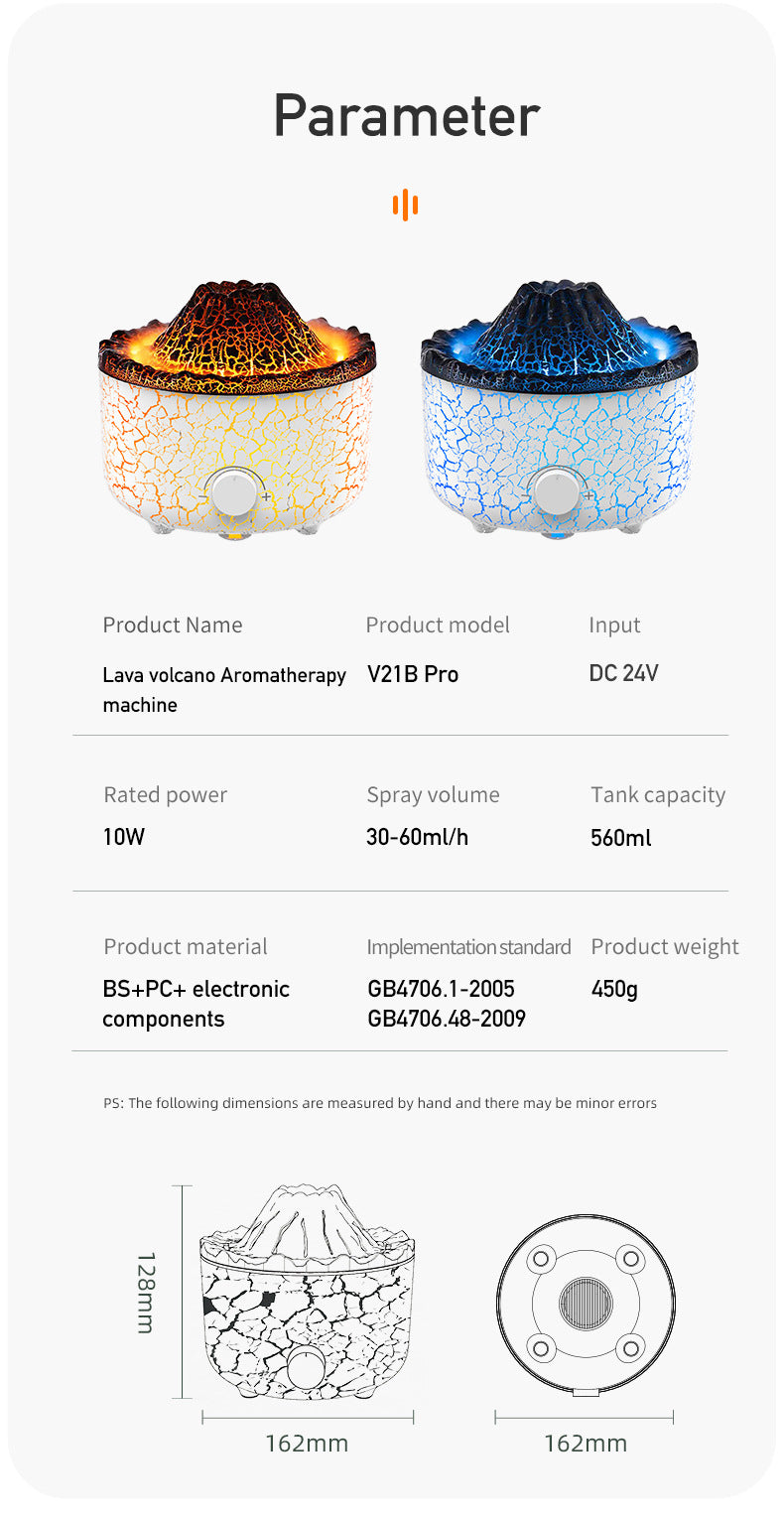 New Creative Volcano Humidifier Aromatherapy