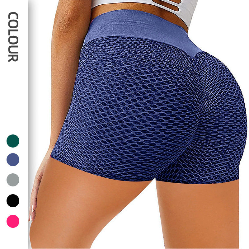 Honeycomb Hip-lifting Fitness Sports Shorts