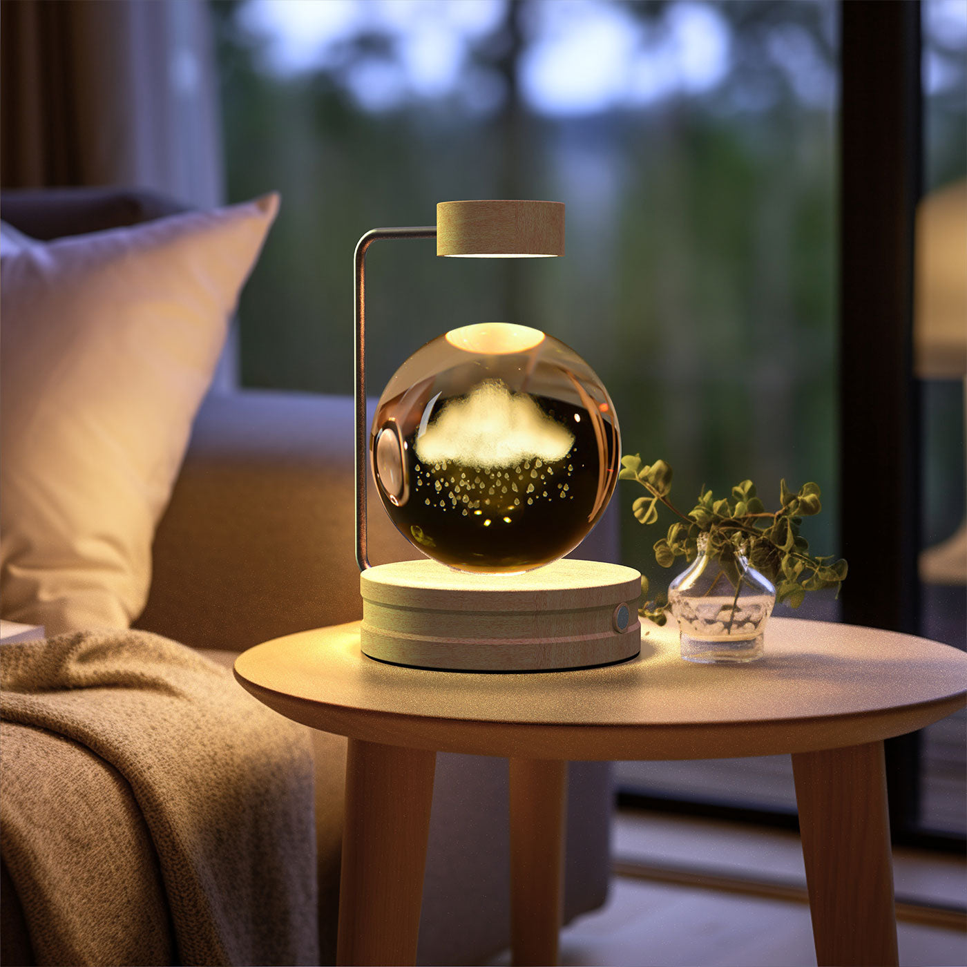 Crystal Ball Cosmic  Indoor Night Light