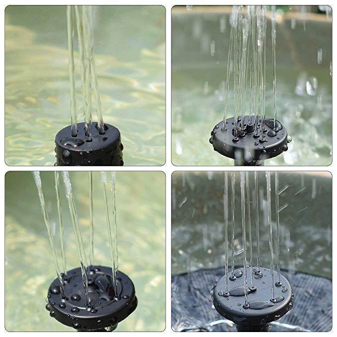 Solar Fountain  Water  Outdoor Garden Circular Floating Water Landscape