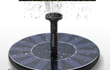 Solar Fountain  Water  Outdoor Garden Circular Floating Water Landscape