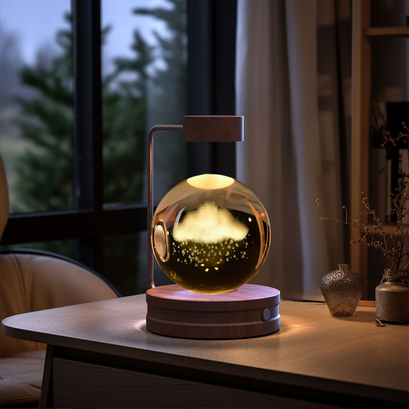 Crystal Ball Cosmic  Indoor Night Light