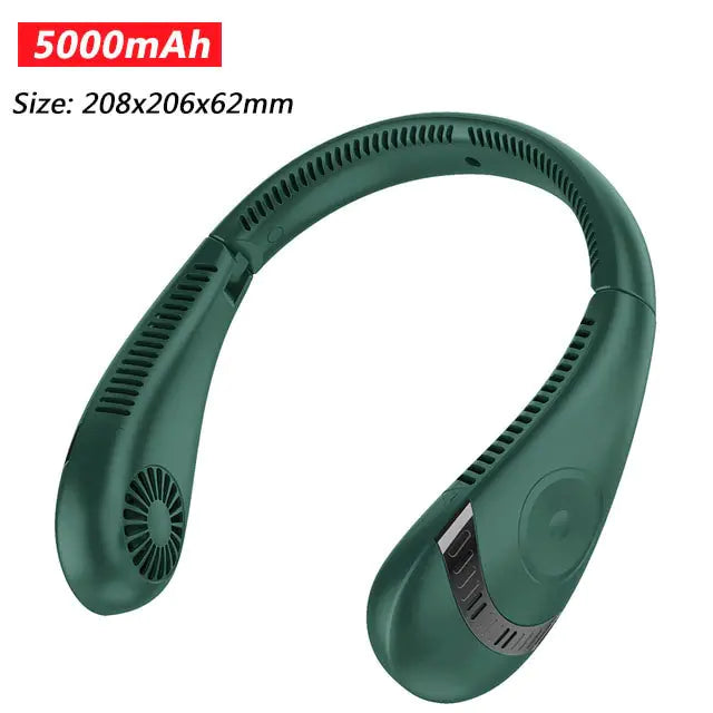 Portable 5000mAh Foldable neck fan