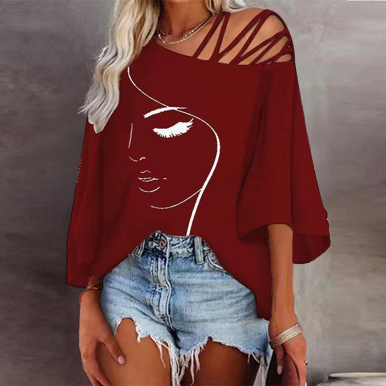 Fashion Stitching Loose Casual Tops