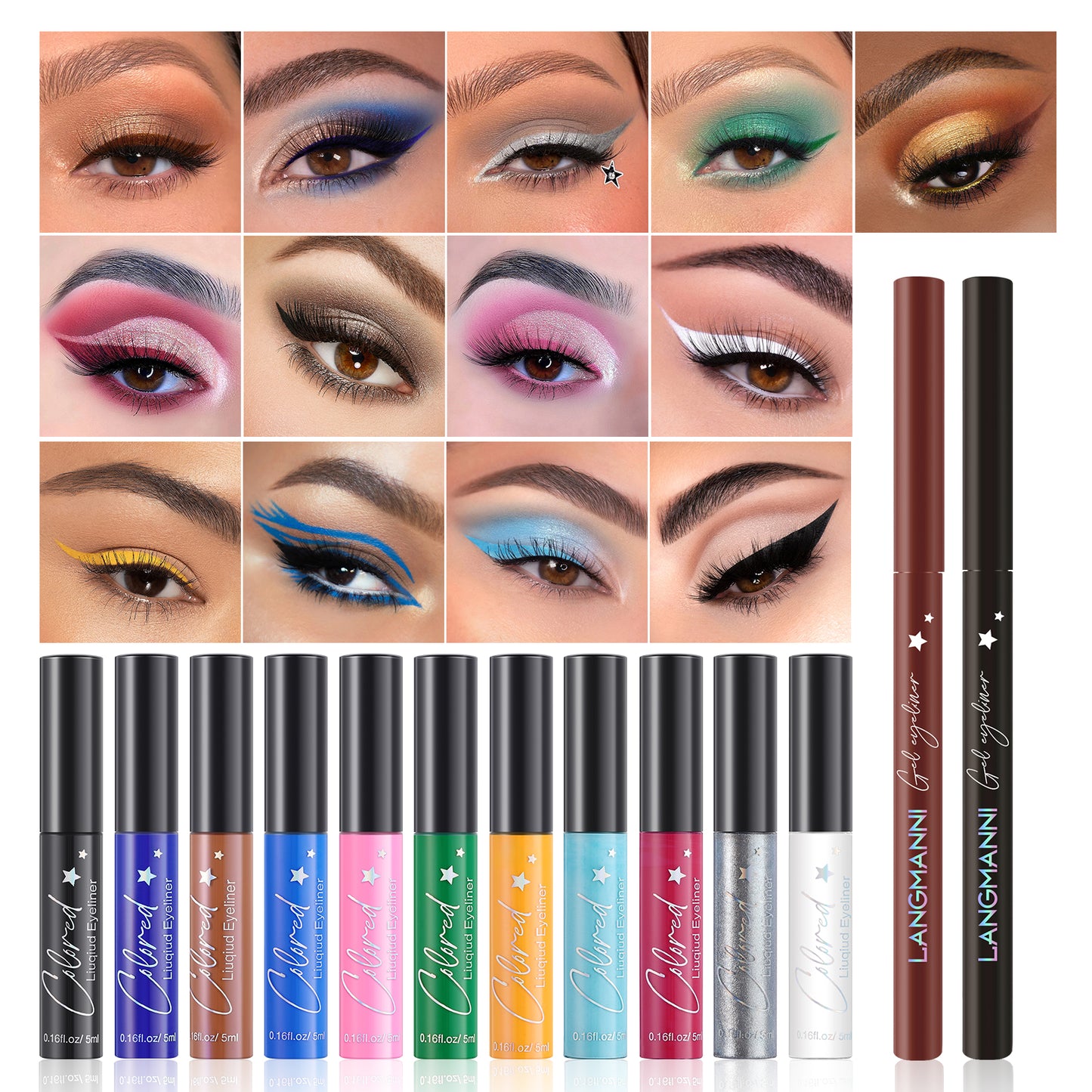 Make-up Eyeliner Gel Pen Combination Set