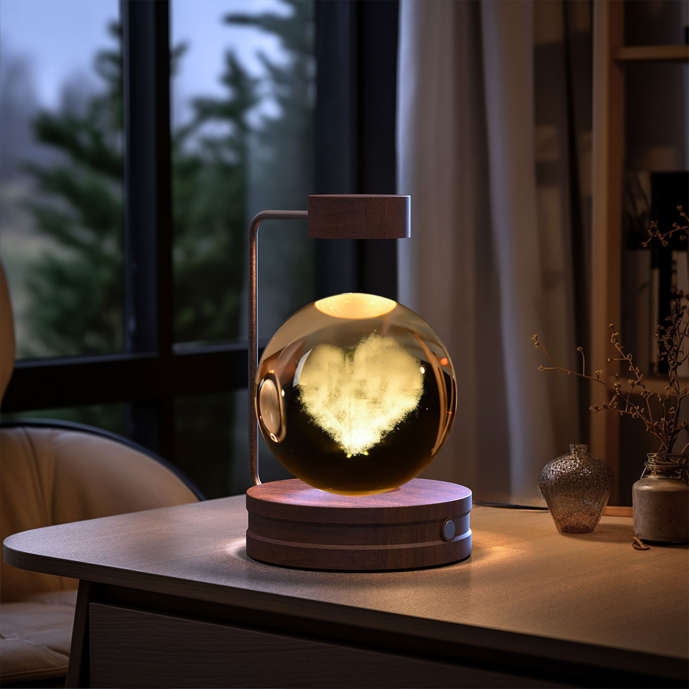 Crystal Ball Cosmic  Indoor Night Light