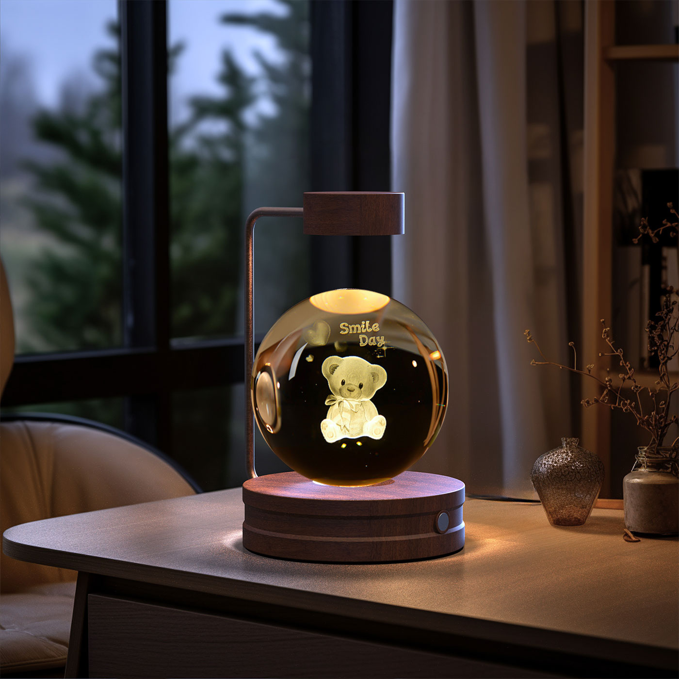 Crystal Ball Cosmic  Indoor Night Light