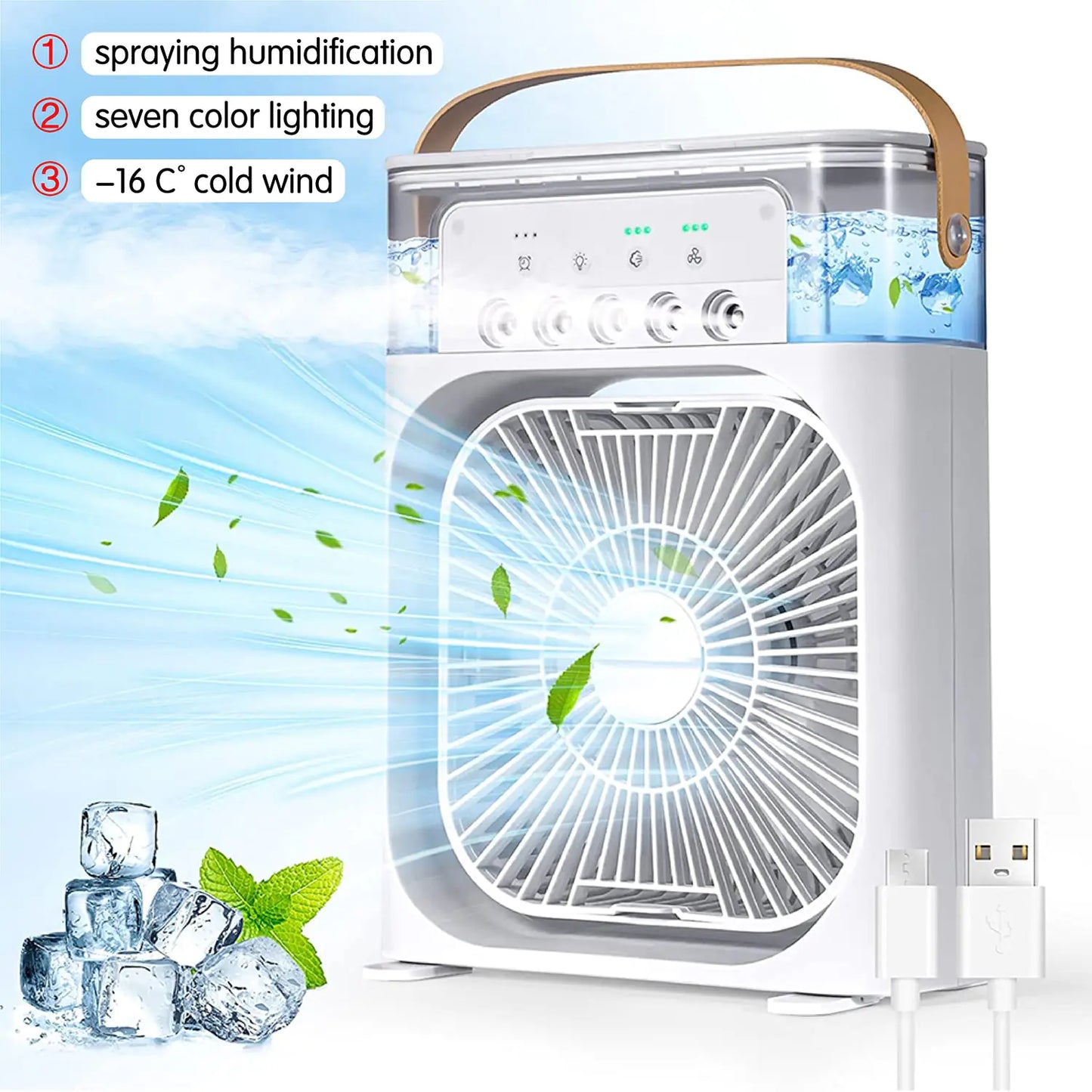 3 In 1 Portable Humidifier Fan