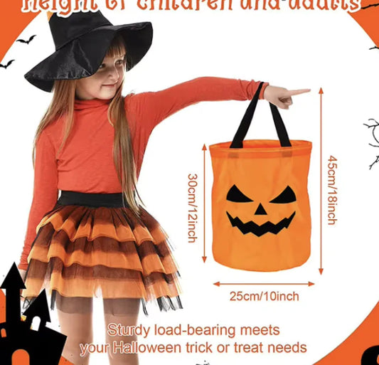 LED Halloween Collapsible Pumpkin Bucket