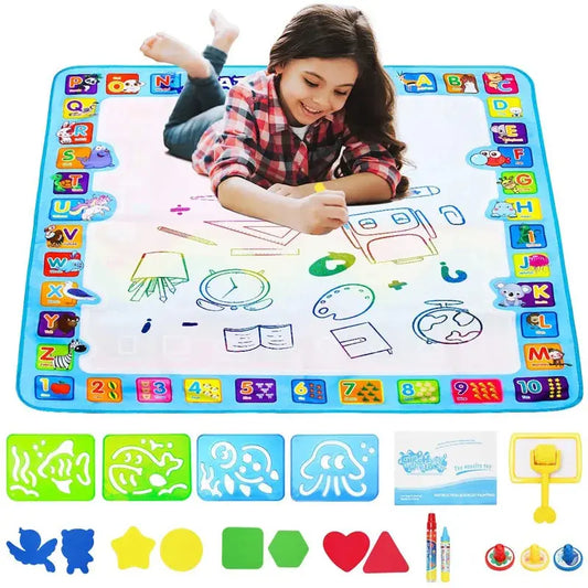 Coloring Doodle Mat with Magic Pens  Educational Toys for Kids