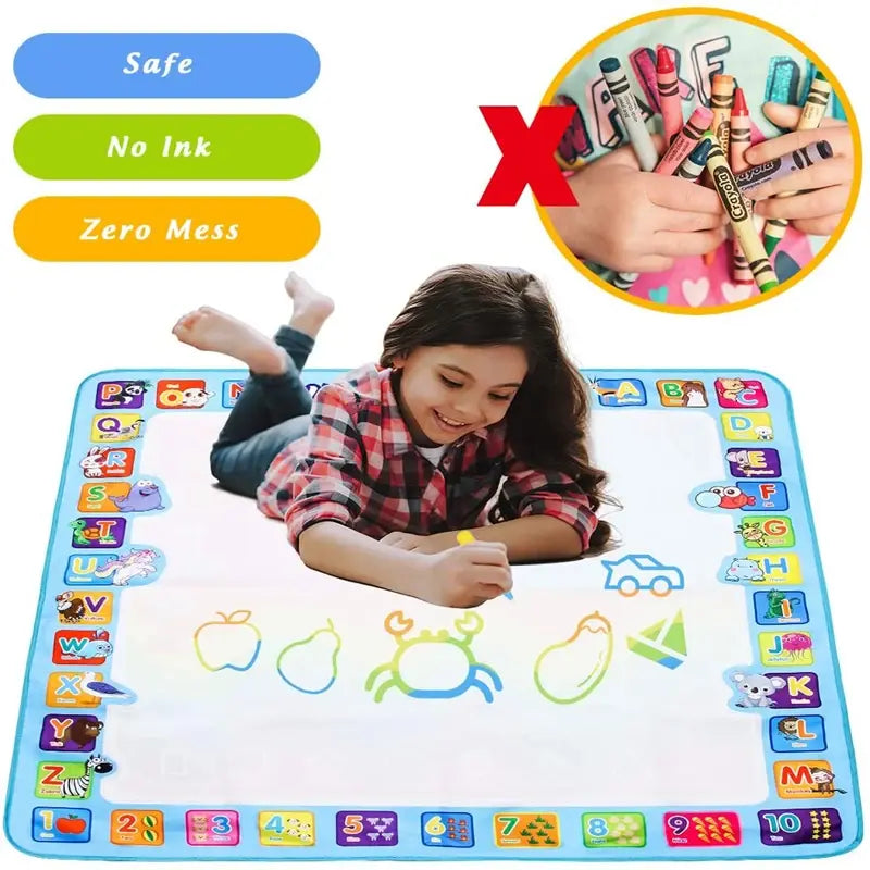 Coloring Doodle Mat with Magic Pens  Educational Toys for Kids