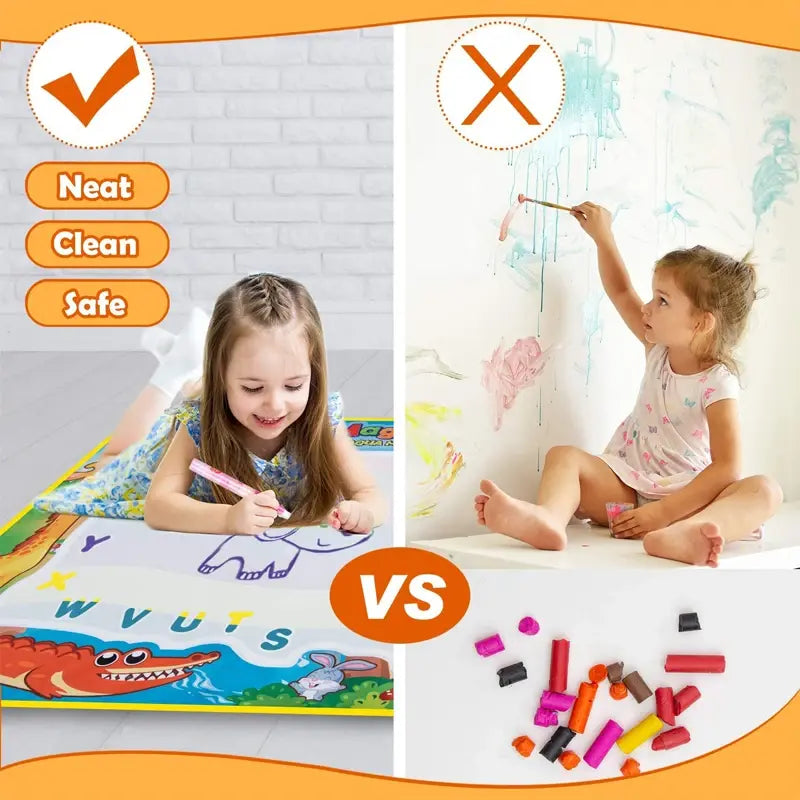 Coloring Doodle Mat with Magic Pens  Educational Toys for Kids