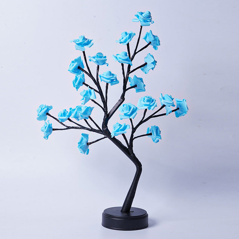 Table Lamp Flower Tree Rose