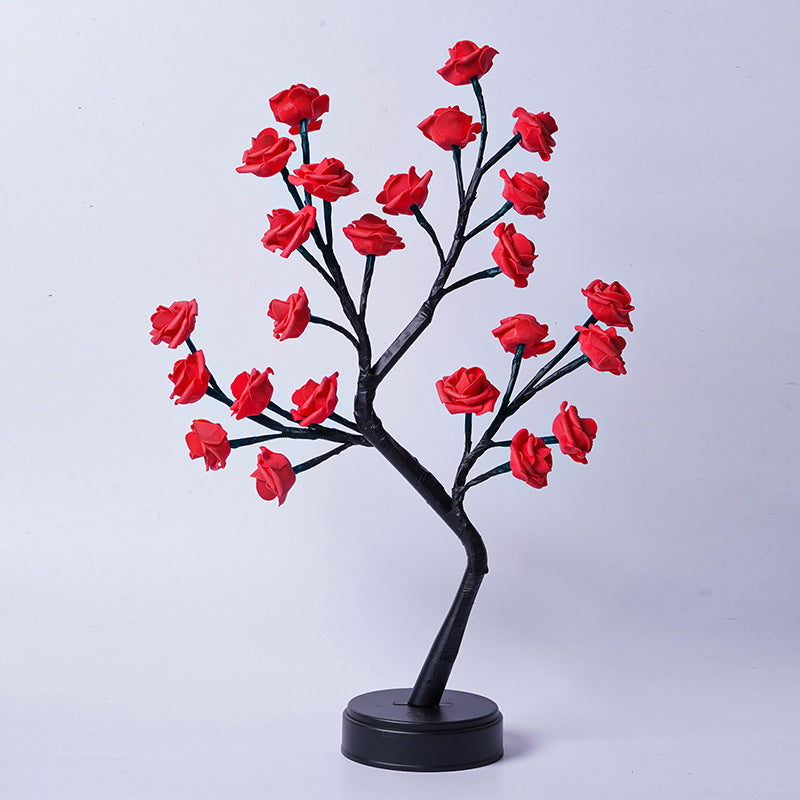 Table Lamp Flower Tree Rose