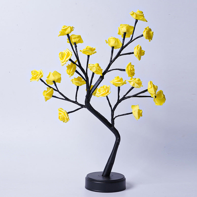 Table Lamp Flower Tree Rose