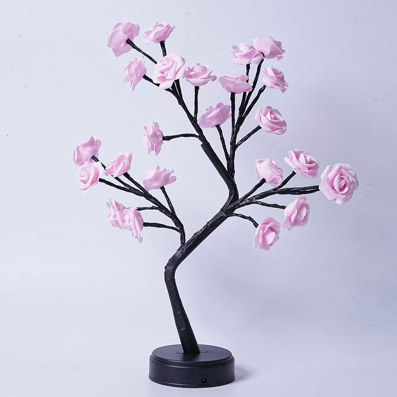 Table Lamp Flower Tree Rose