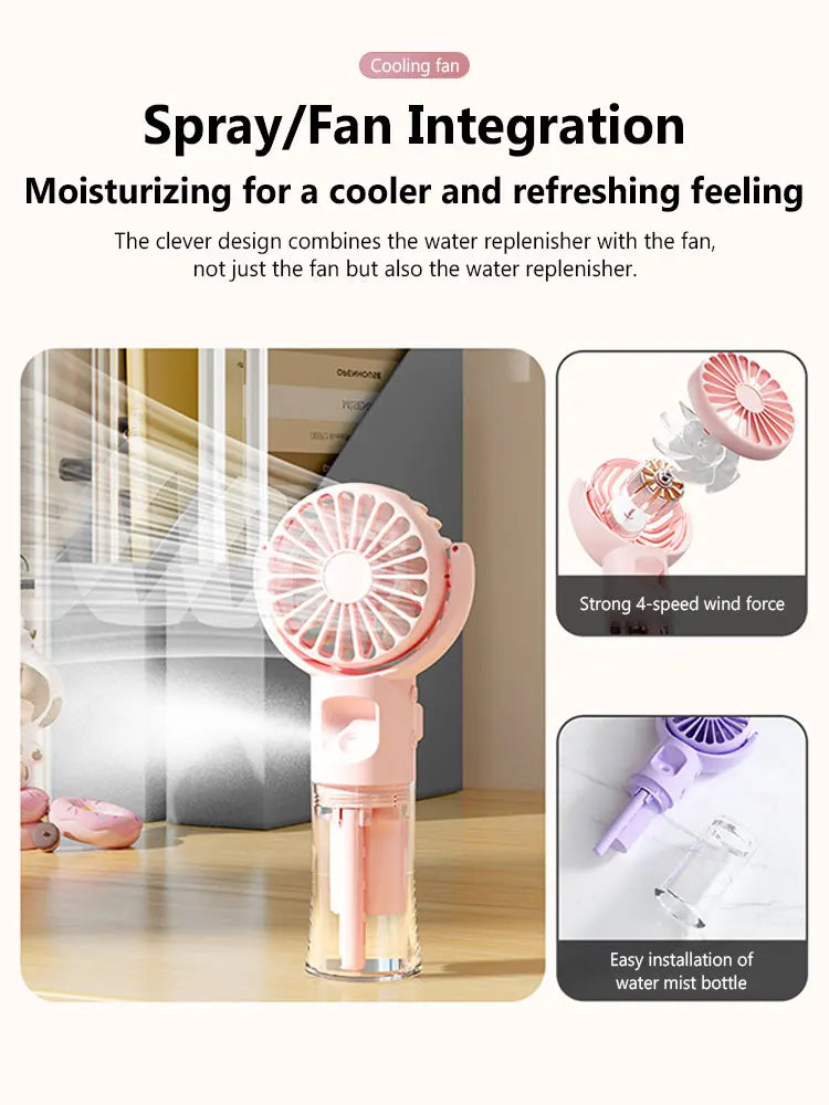 Mini Portable Handheld Misty Fan