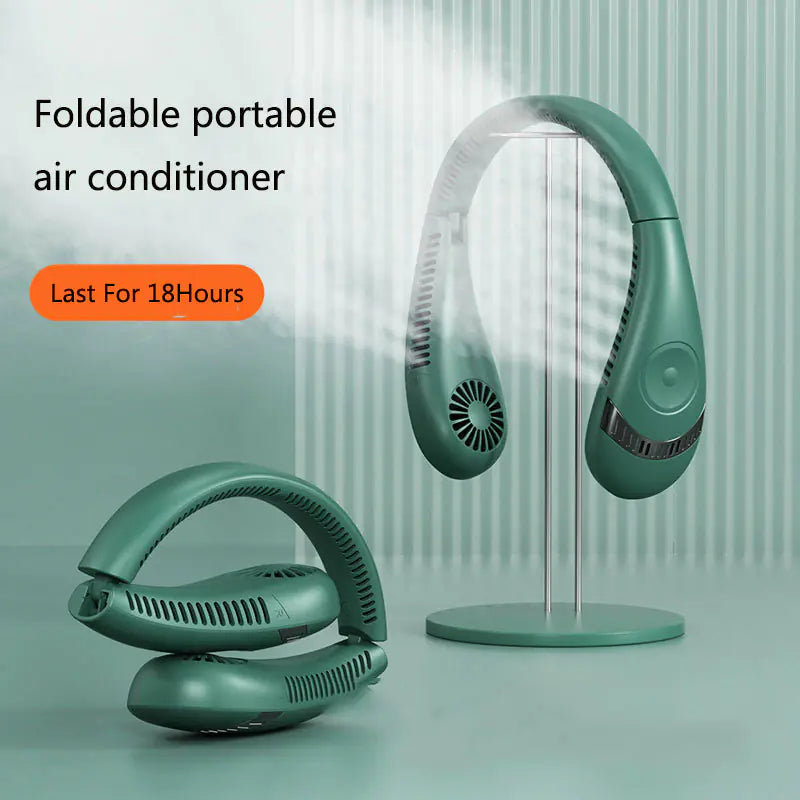 Portable 5000mAh Foldable neck fan