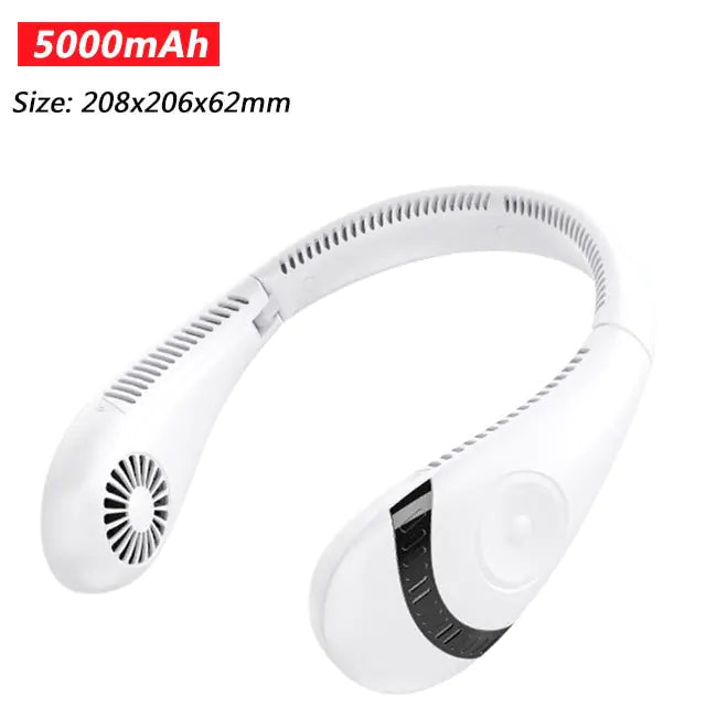 Portable 5000mAh Foldable neck fan