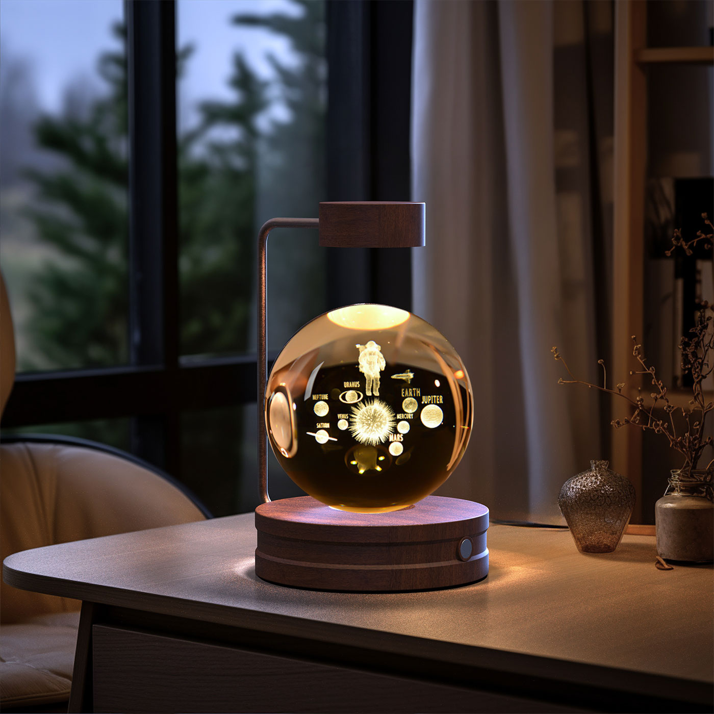 Crystal Ball Cosmic  Indoor Night Light