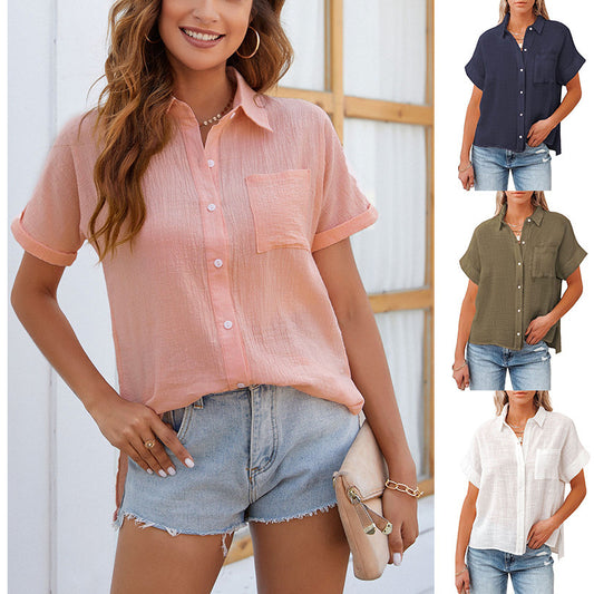 Women's Summer Linen Casual Shirts