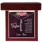Vertical Name Necklace - For Sister I Believe In You