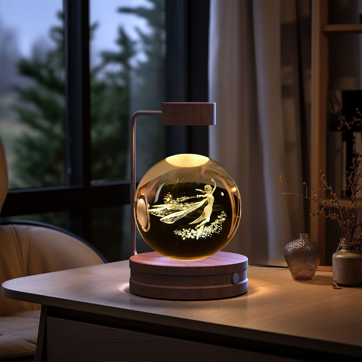 Crystal Ball Cosmic  Indoor Night Light