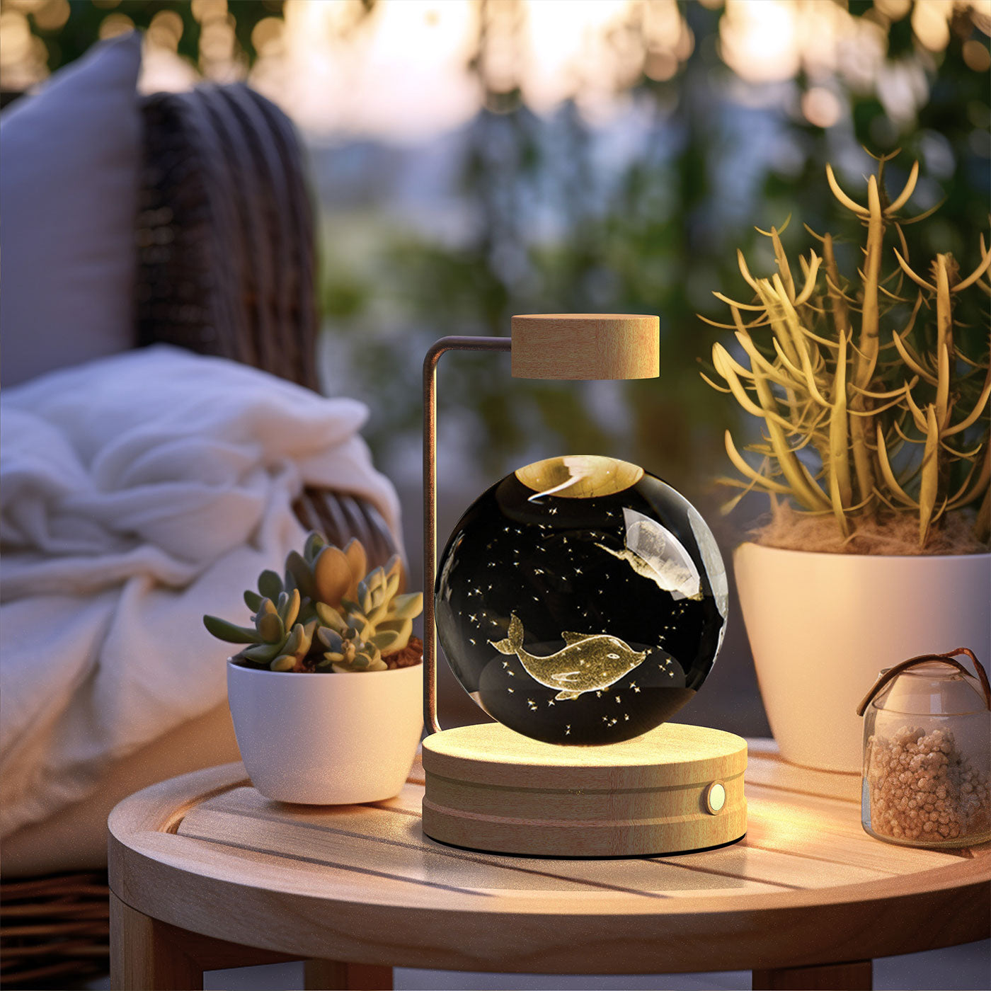 Crystal Ball Cosmic  Indoor Night Light