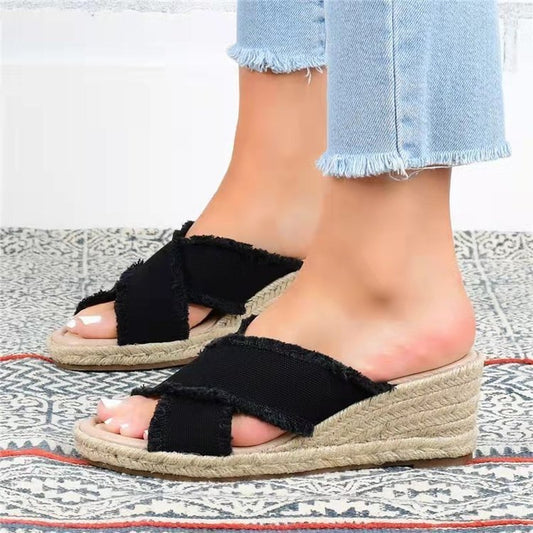 Wedge Heel Espadrille Sandals