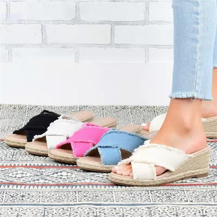 Wedge Heel Espadrille Sandals