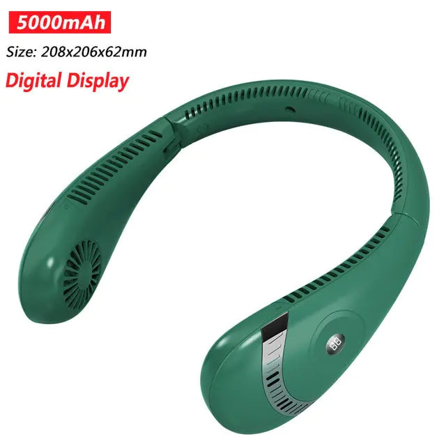 Portable 5000mAh Foldable neck fan