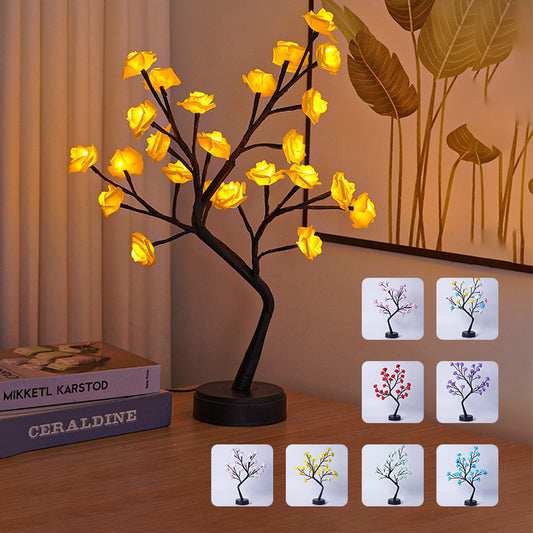 Table Lamp Flower Tree Rose