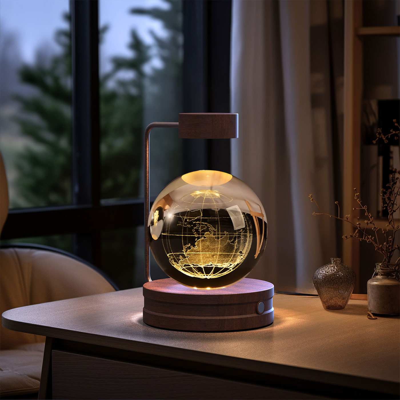 Crystal Ball Cosmic  Indoor Night Light