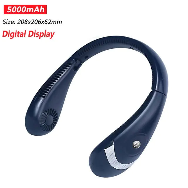 Portable 5000mAh Foldable neck fan