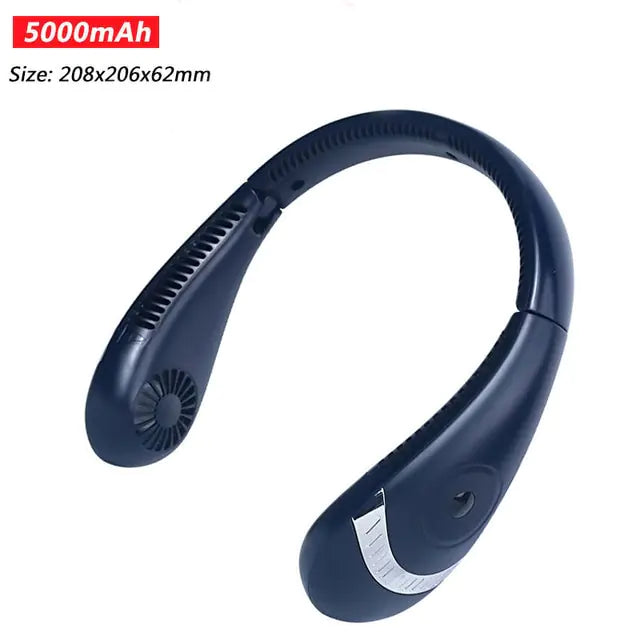 Portable 5000mAh Foldable neck fan