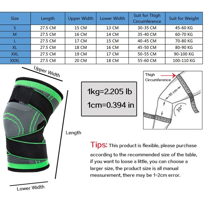 Knee pads Pressurized Elastic Brace belt